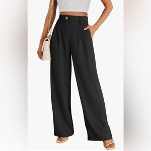Illusory Women’s High Waisted Wide Leg Dress Pants